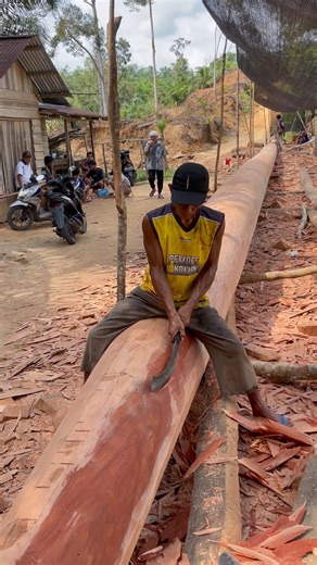 Wooden Boat Making – Skilled Craftsmanship #woodenboat #pacujalur #perahukayu #boatbuilding