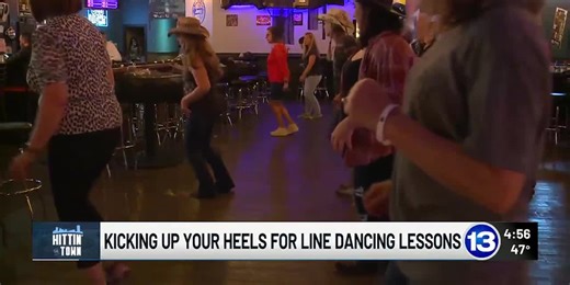 Taking a spin around the dance floor for line dancing lessons