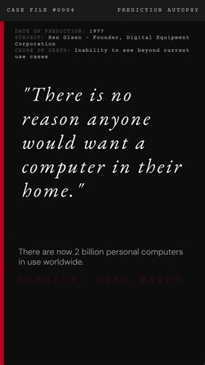 A computer CEO said no one would want a home computer (Case File #0004) #shorts