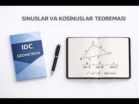 6-Dars | Sinuslar va Kosinuslar teoreamasi | IDC geometriya
