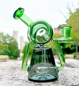 Thick 7" Vortex Recycler Glass Bong Smoking Water Pipe Tobacco Hookah Bubbler | eBay