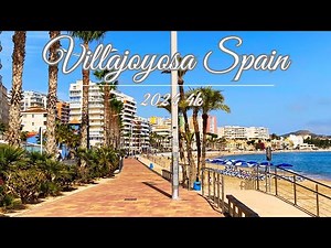 Villajoyos Spain in 2024 4K, Vibrant old town & Villajoyos Beach.