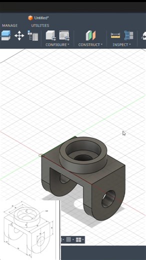 Fusion 360 Practice Drawing → 3D Model (Step-by-Step Guide)