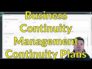 Business Continuity Management Continuity Plan