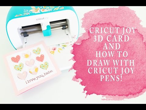Cricut Joy 3D Card And How To Draw With Cricut Joy Pens!