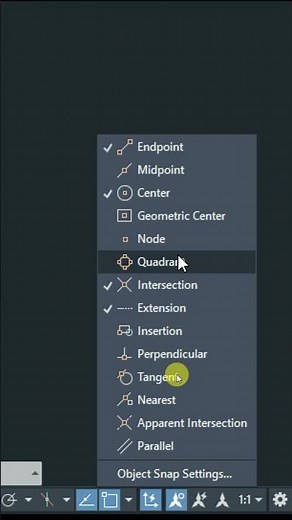 midpoint in autocad #shorts #autocad