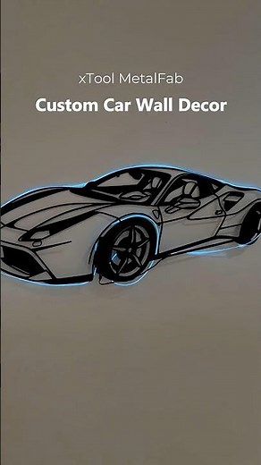 xTool MetalFab turns your car obsession into art. 🏎️🔥