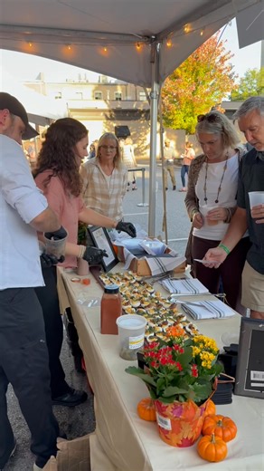A sneak peek at one of the incredible dishes that was served at Farm to Table last night! UP on the Roof partnered with Happy Hens Farm to create an elevated deviled egg. The four variations included a trout roe, candied bacon, classic paprika, and cornichon pickles. We are so grateful for everyone who showed up and participated last night. If you missed it, make sure you save the date for next year, October 6, 2026! | Downtown Anderson