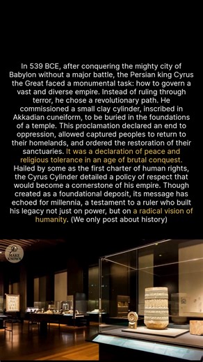 The Cyrus Cylinder is a 2500-year-old decree of peace and religious freedom. #history #ancienthistory #archaeology #didyouknow | Make Known