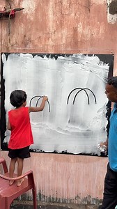 Little artist trying my umbrella drawing 🤭 #art #shortsreels | Chandan Art Academy