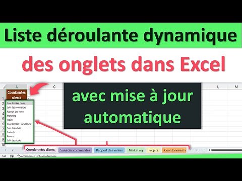 Liste Déroulante Dynamique des Onglets dans Excel avec Mise à Jour Automatique sur tous vos onglets