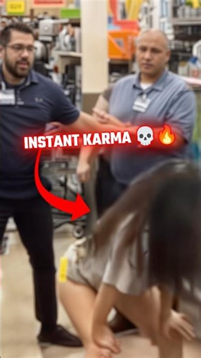 Psycho Karen Attacks Employee at Walmart, Humbled FAST 💀 #shorts