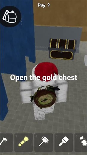Open the gold chest#99day#roblox
