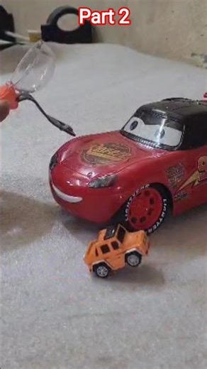 Mini RC Car testing 3D McQueen-95 rc car part 2 #shorts