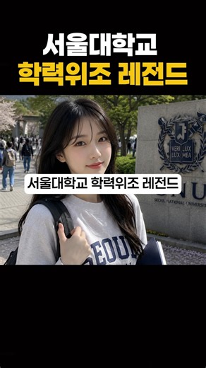 서울대학교 학력위조 레전드