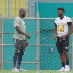 87K views · 876 reactions | Hard work and determination. Michael Thomas caught up with Hallandale High School's Michael Nesmith as he makes his first steps towards playing college ball. | Miami Dolphins | Facebook