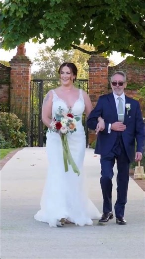 Bride Walks Down The Aisle