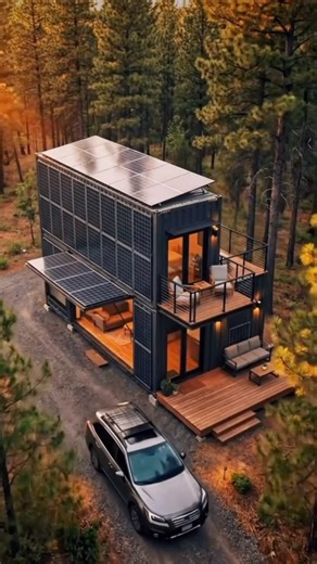 THE CONTAiNER GiRLS on Instagram: "🏗️✨ Modern living, reimagined. This architectural rental was designed using three shipping containers, seamlessly blended into one functional, stylish space. Smart design, bold structure, and intentional details proof that innovative builds can feel both elevated and inviting. 🌿🏡#fyp #ShippingContainerHome #ContainerArchitecture"