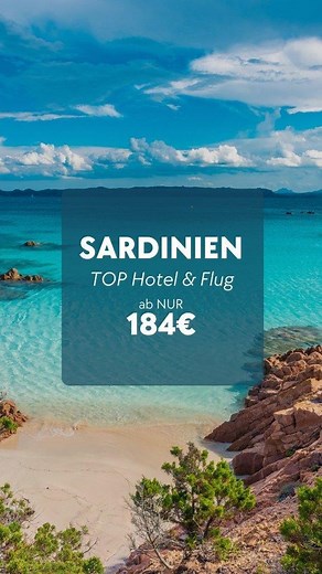 Urlaubstracker.de | Wie wär's mit einer Reise auf die Trauminsel Sardinien? 🇮🇹🏝️ Erlebt einen tollen Urlaub auf Sardinien inkl. Top hotel & Flug für nur 184€!... | Instagram
