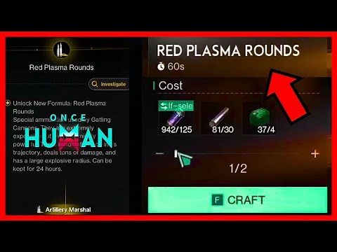 How To Craft RED PLASMA ROUNDS In Once Human (FULL GUIDE)