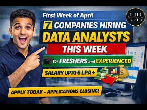 7 Data Analyst Jobs in India 2026 | Freshers to Experienced | Up to ₹6.5 LPA | Apply Now
