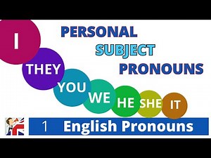 Can You Master English Pronouns in Minutes? - Personal Subject Pronouns
