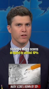 MATH SCORES DOWN BY 10% 😱🤣 COLIN JOST #shorts | SNL Fan Supper