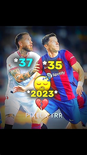 Ramos X Lewandowski Age In 2023 Vs 2013 X Madrid☠️💀 #shorts #viral #trending #short #funny #football