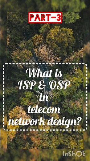 What is ISP & OSP in telecom network design? #isp #design #telecom #fibernetwork #geostruct