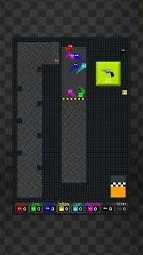 8 Colors. One Survives.🏁#squarerace #battleroyale #asmr #satisfying