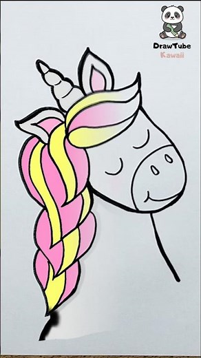 How to Draw a Cute Unicorn 🦄✨ | Easy Kawaii Drawing Tutorial