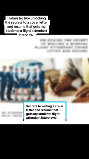 Crafting the Perfect Cover Letter & Resume for Airlines
