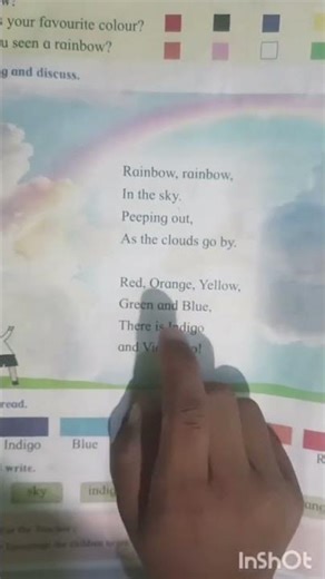 The Rainbow poem of 1st std