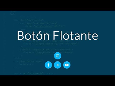 Cómo hacer un botón flotante con HTML, CSS y JavaScript