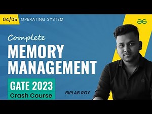 Memory Management | Operating System | GATE 2023 CRASH COURSE