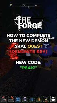 How to complete the NEW QUEST in The Forge #roblox #robloxgames