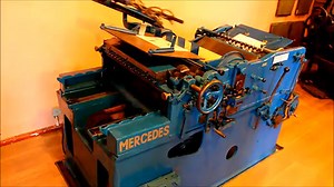 Typographical printing machine Mercedes