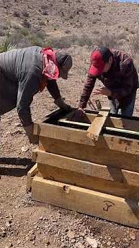 Building concrete water trough for cattle 2 #concretewater trough #cattleranch l