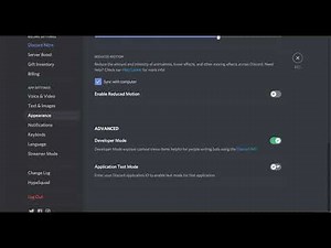 How to enable developer mode in Discord?