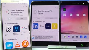 Transfer files from an Android Device to Microsoft Surface Duo – Send anywhere