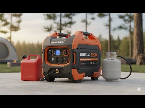Generac 5200W Dual Fuel Inverter Generator Review 💖 Perfect Valentine’s Day Power Backup |