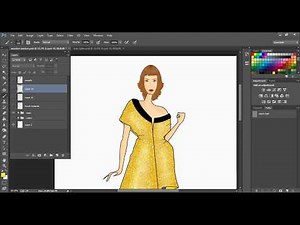 Creating a gold sequence brush in Photoshop | Fashion Rendering| Photoshop CC | Array Design Studio