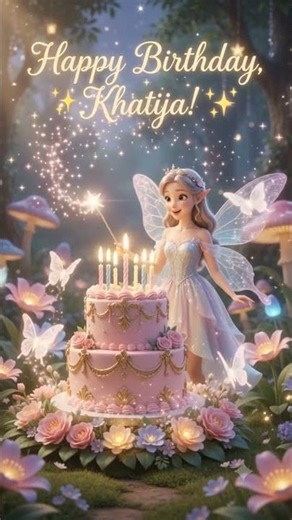 Happy Birthday Khatija / Khadija 🎂🧚‍♀️ #shorts #birthday