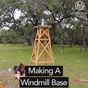 How to Build a Wooden Windmill Base! | Outloud DIY