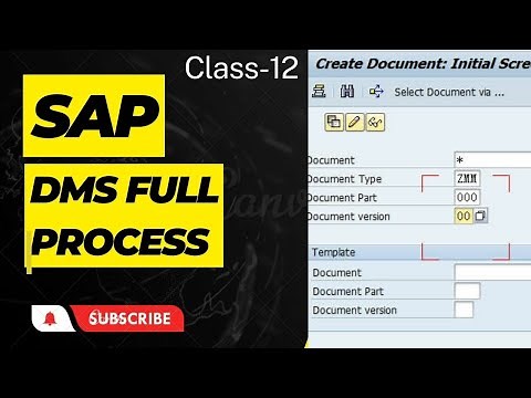 SAP DMS CV01N Full Process | SAP DMS Confrigrution CV04N T-Code | How To SAP DMS