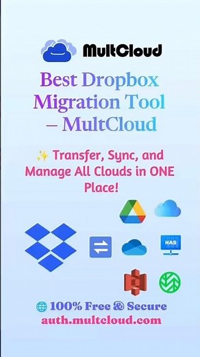 Best Dropbox Migration Tool --- MultCloud