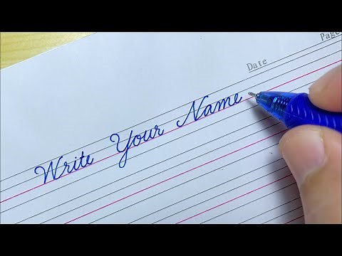 How to Write Your Name in Cursive Writing