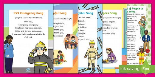 People Who Help Us Songs and Rhymes Resource Pack