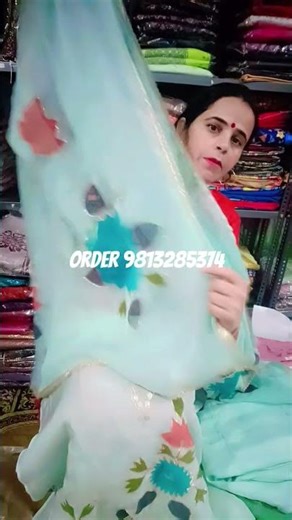 painting with handwork suit #yutubeshorts order 9813285374