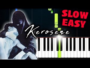 Crystal Castles "KEROSENE" - SLOW EASY Piano Tutorial